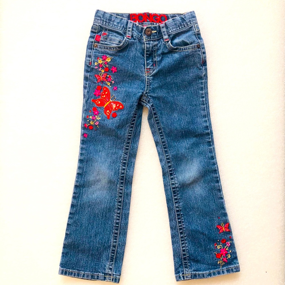 Bongo Girls Embroidered Jeans Size 5
